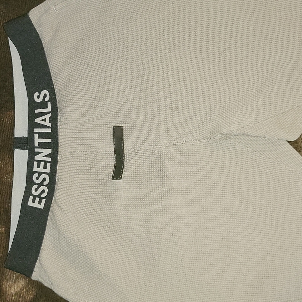SSENTIALSGrey Thermal Waffle Logo Lounge Pants xs used